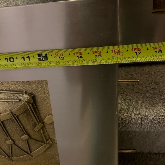 Vintage Curtis Jere Abstract Mixed Metal Wall Sculpture set of 2 Violin & Drum - Picture 12 of 16